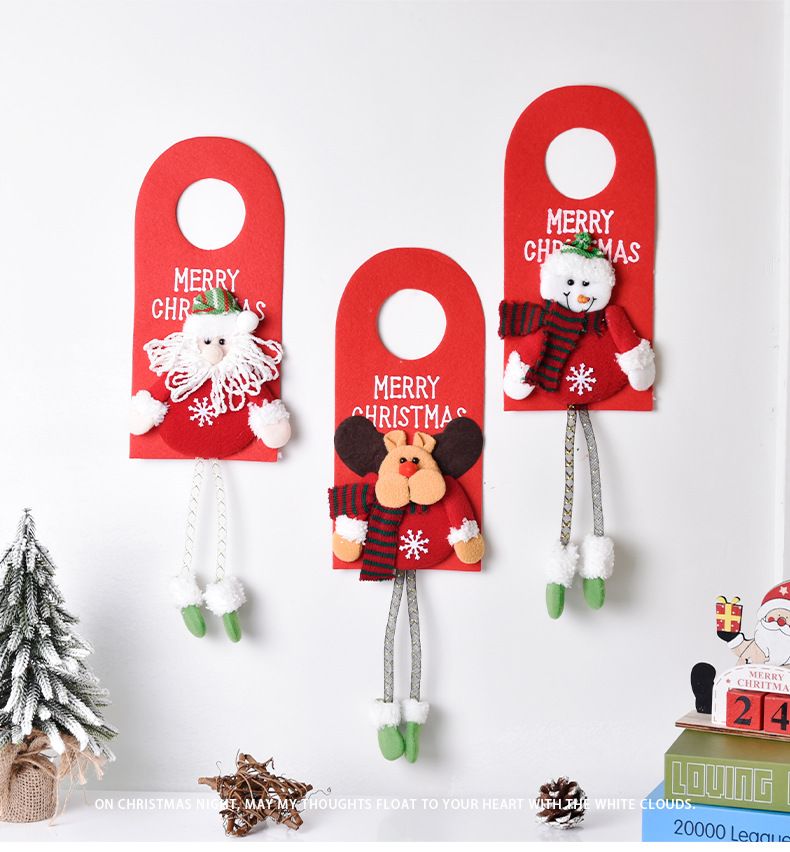 クリスマス雑貨 ドアノブオーナメント X'mas トナカイ
